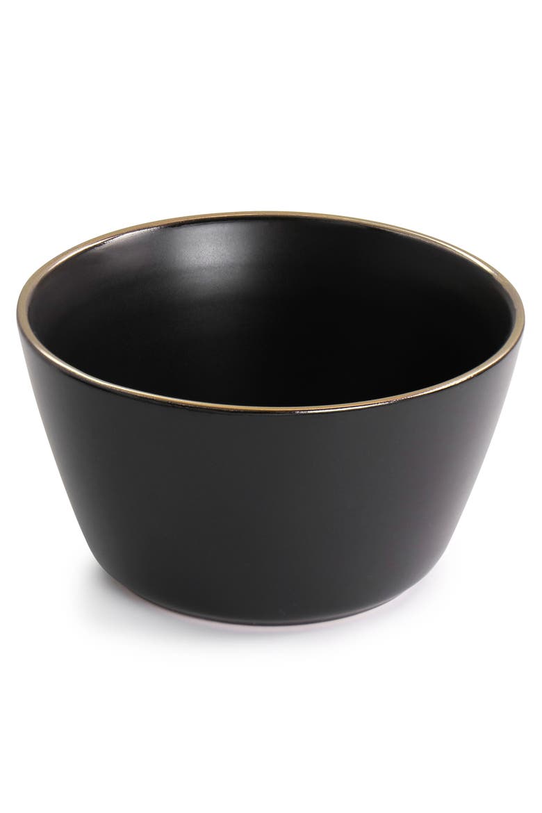 Paul 16 Piece Stoneware Dinnerware Set, Alternate, color, Black