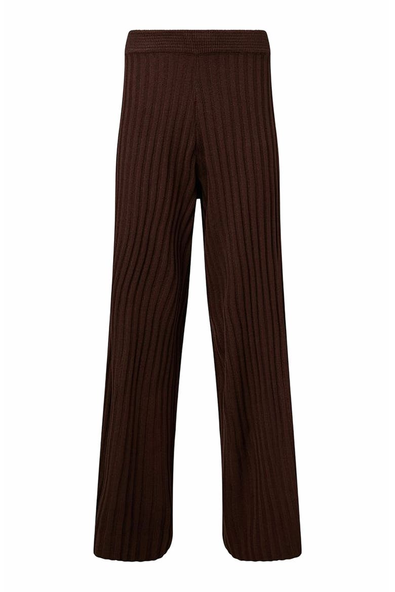 Wide Leg Pull On Pant, Main, color, BROWN