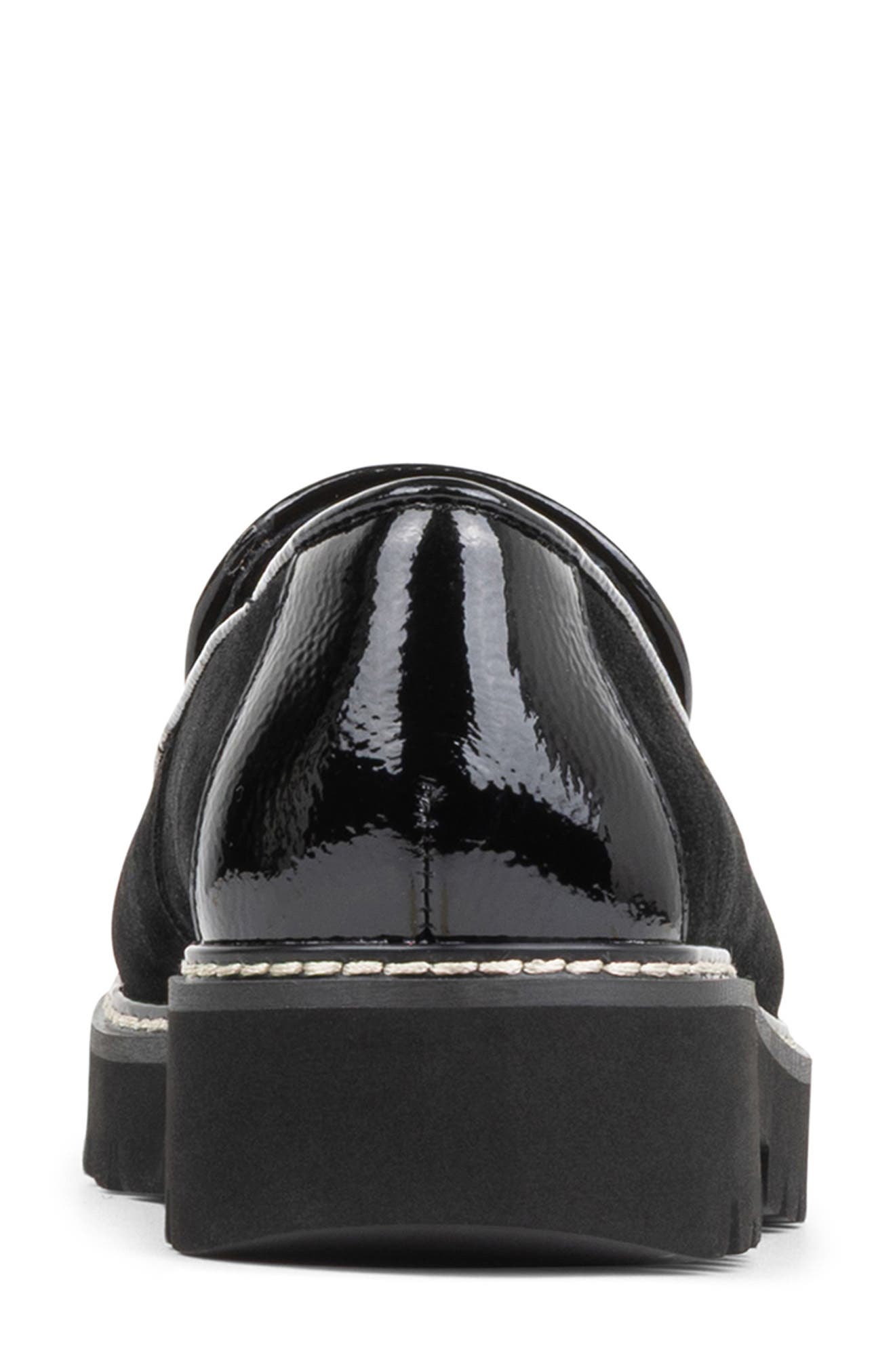 Hadi Tassel Leather Loafer, Alternate, color, BLACK