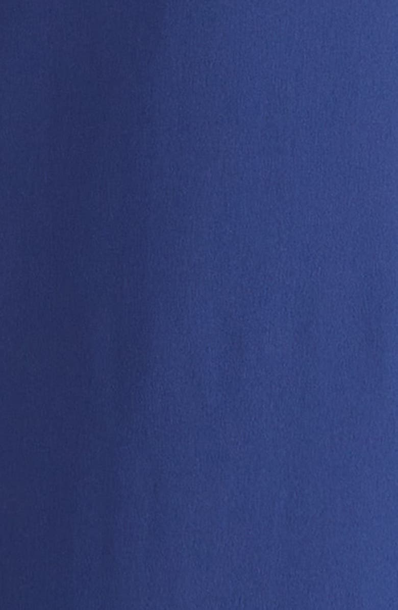 Saint Laurent Bow Detail Silk Satin Wrap Maxi Dress, Alternate, color, 