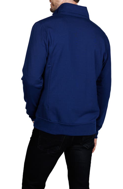 Tailorbyrd Fleece Full Zip Jacket In Blue