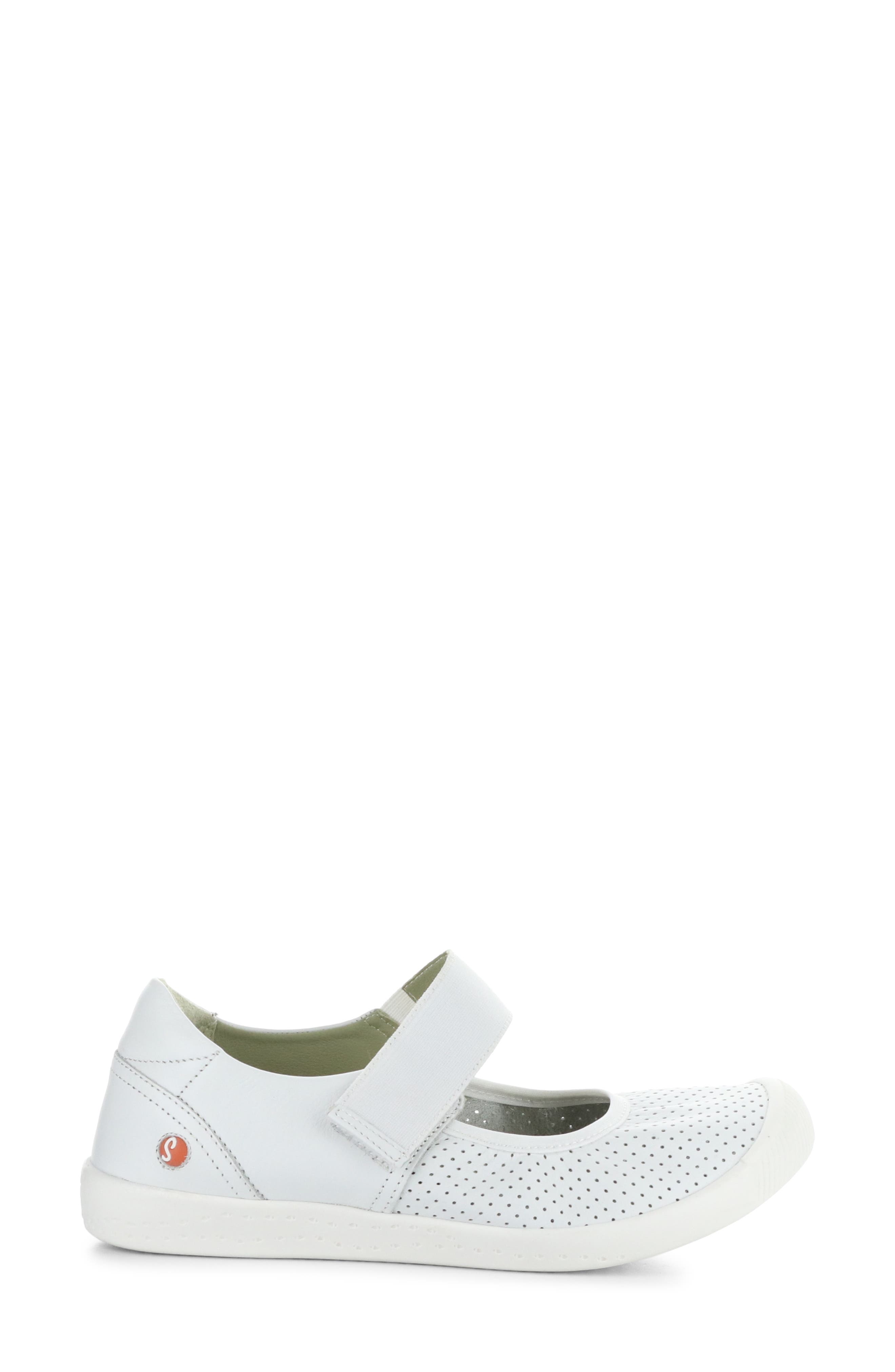 Softinos by Fly London Iglu Mary Jane Flat, Alternate, color, 006 White Smooth Lea
