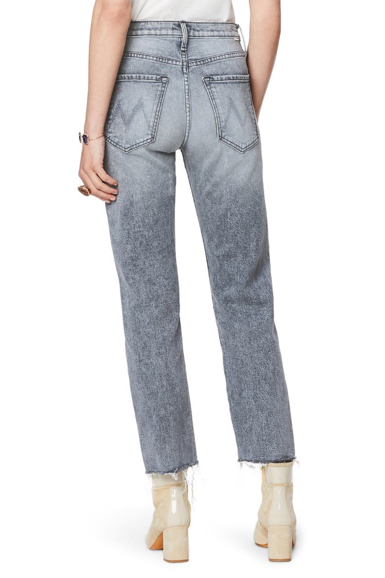 The Tomcat High Waist Fray Ankle Straight Leg Jeans, Alternate, color, STATIC
