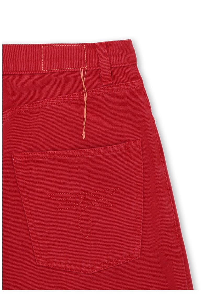 Wide Leg Cotton Pants, Alternate, color, RED