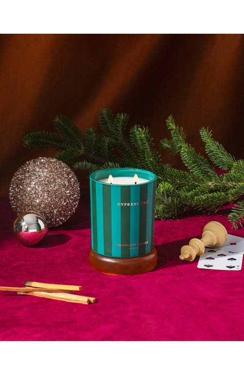 Brooklyn Candle Studio Cypress Tree Holiday Candle In Green