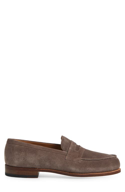 Jm Weston Animation 180 Penny Loafer In Dark Brown