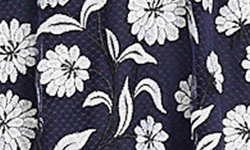 Maggy London Midi Dress In Navy/black/white