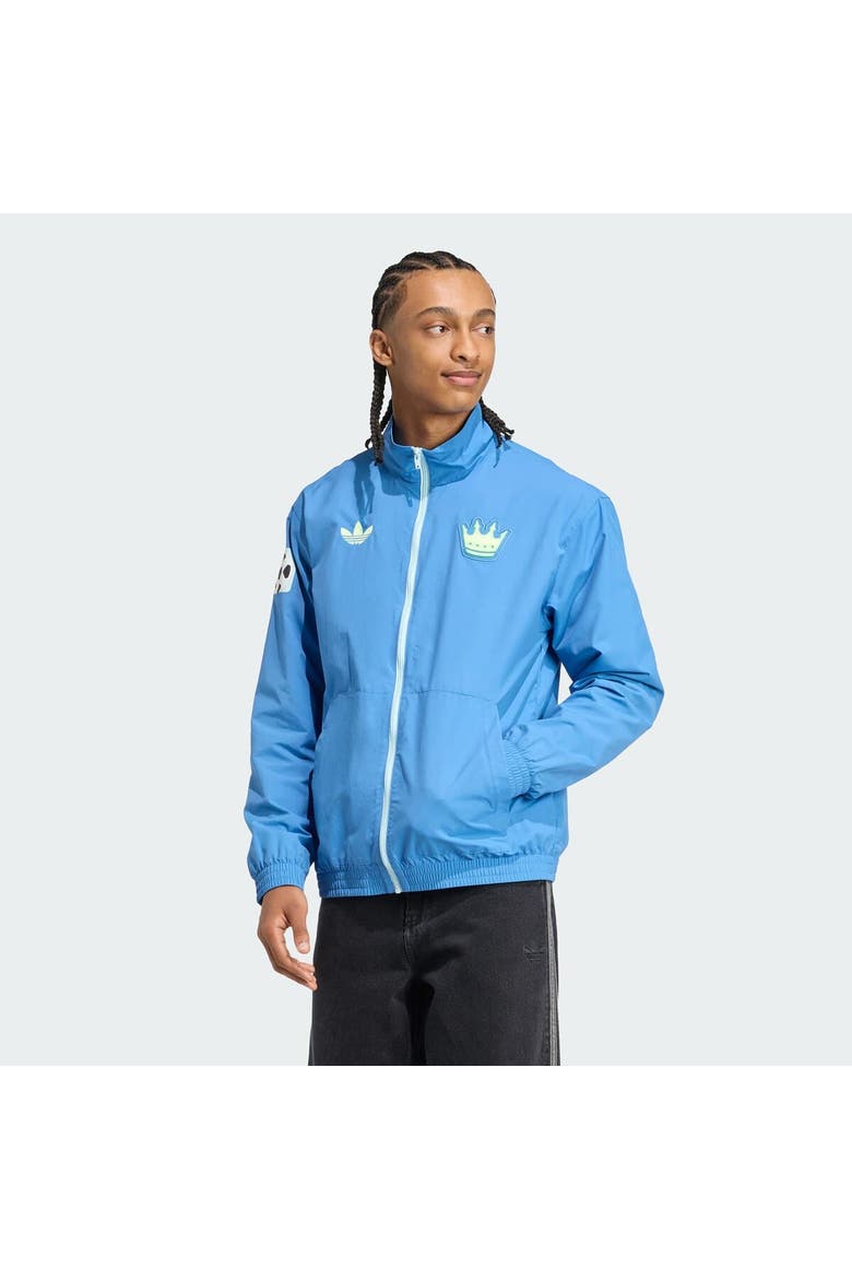 Men's adidas Originals Blue Charlotte FC 2025 Archive Collection Anthem Full-Zip Jacket, Main, color, Blue