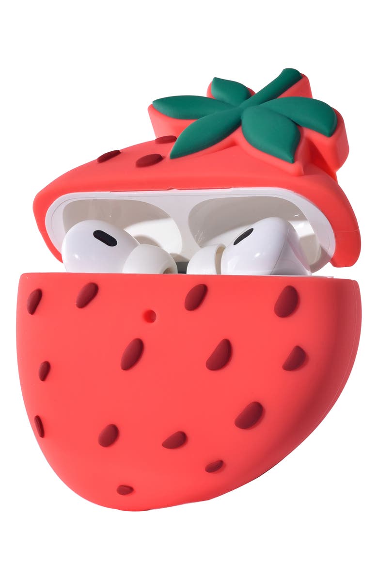 The Posh Tech Strawberry AirPods Pro Case & Cleaning Tool, Alternate, color,