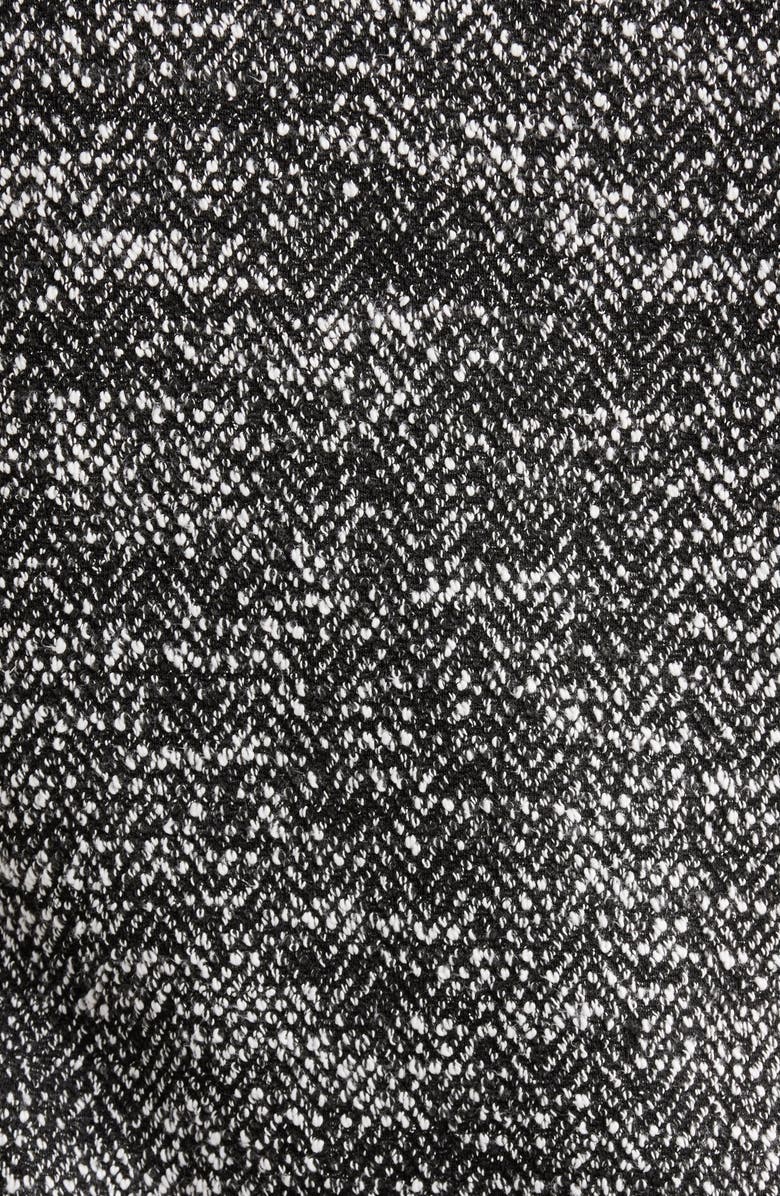 NIC+ZOE Herringbone Tweed Knit Bomber Jacket, Alternate, color,