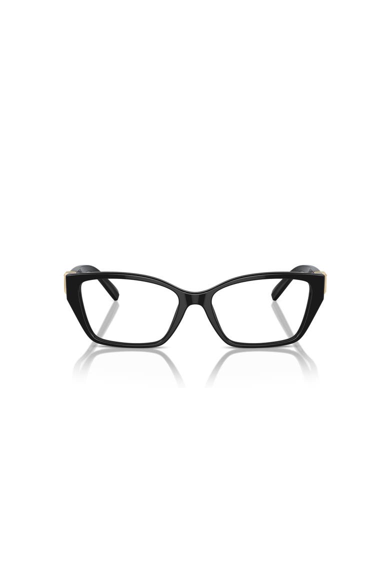 54mm Rectangle optical glasses, Alternate, color, Black