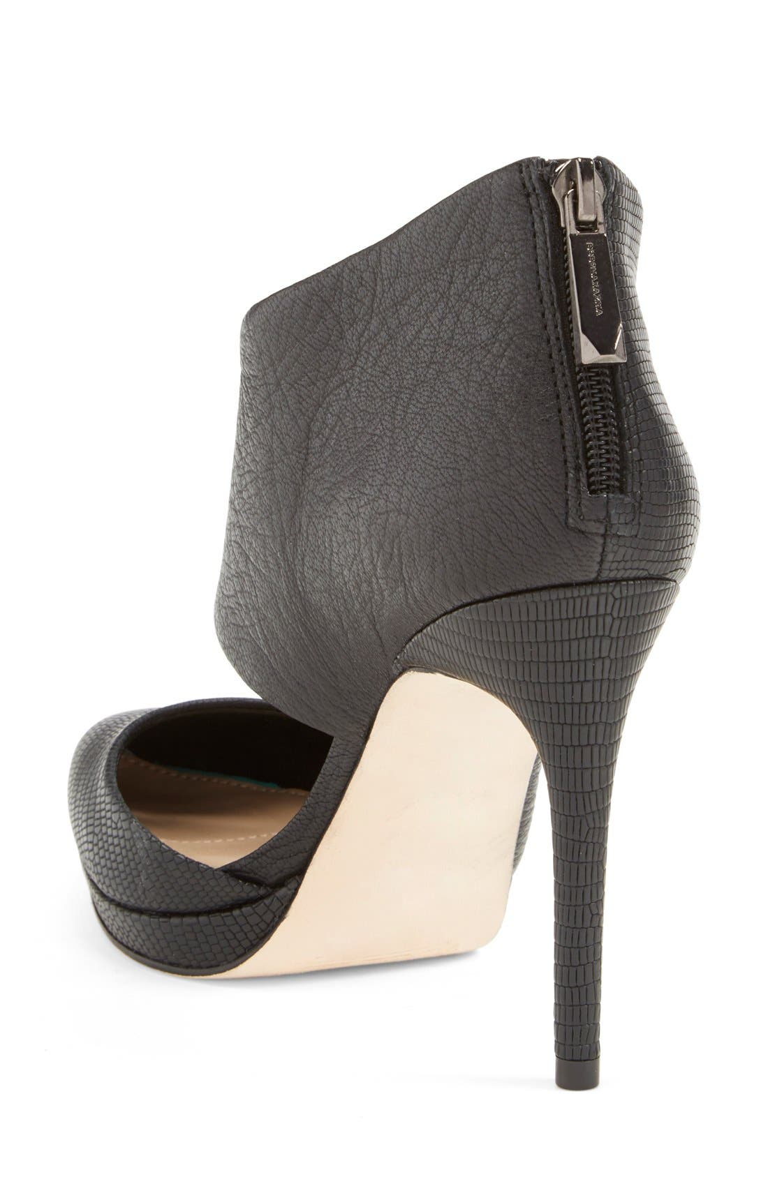 'Davis' Pump, Alternate, color, BLACK LEATHER
