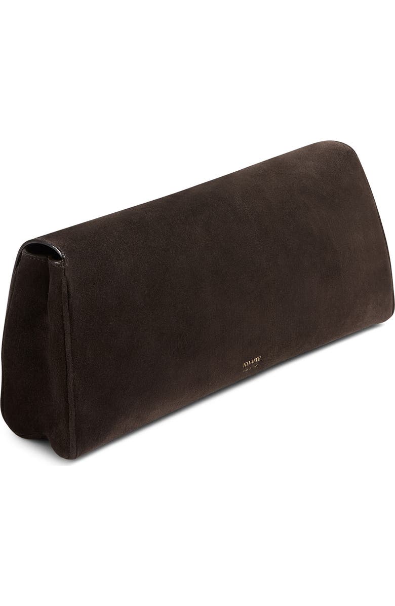 Khaite Audrey Suede Clutch, Alternate, color,