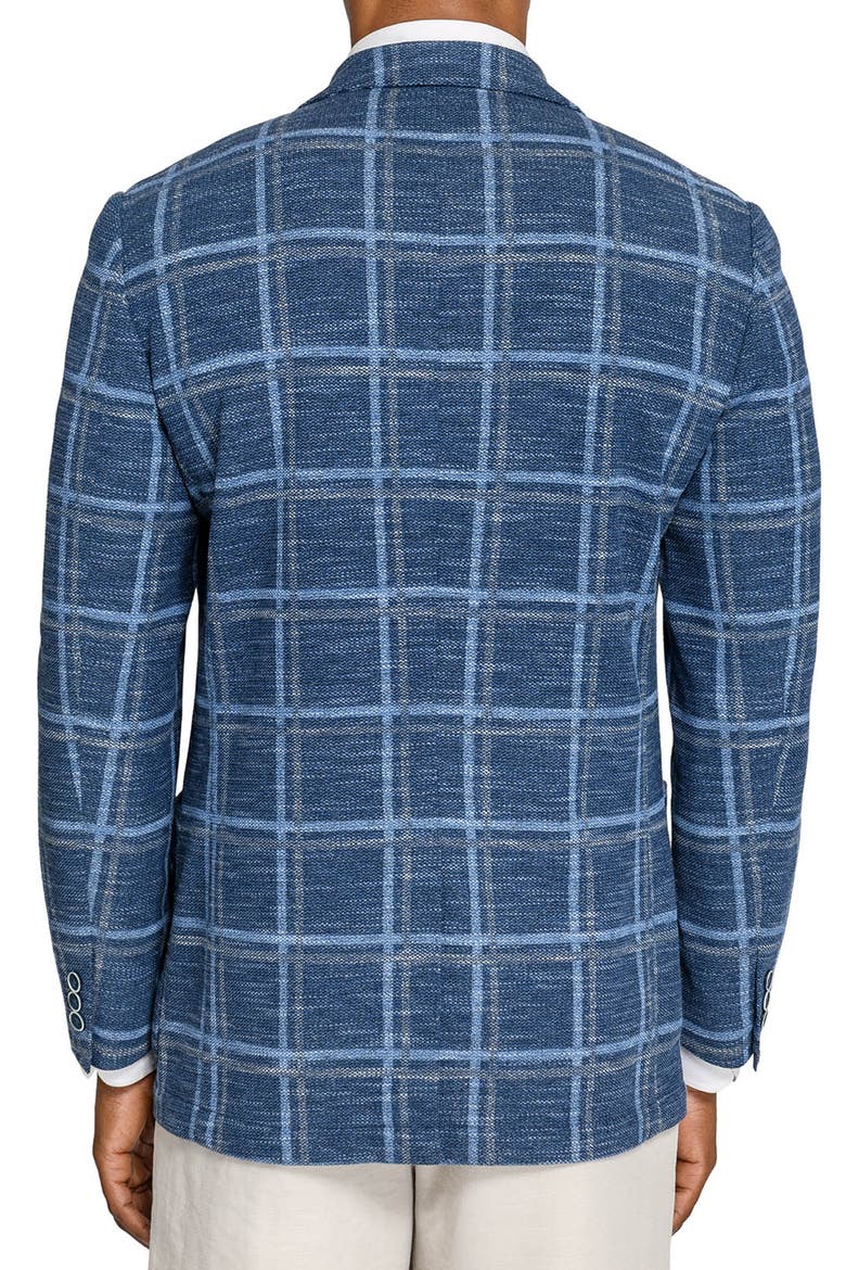 Macon Windowpane Texture Blazer, Alternate, color, BLUE