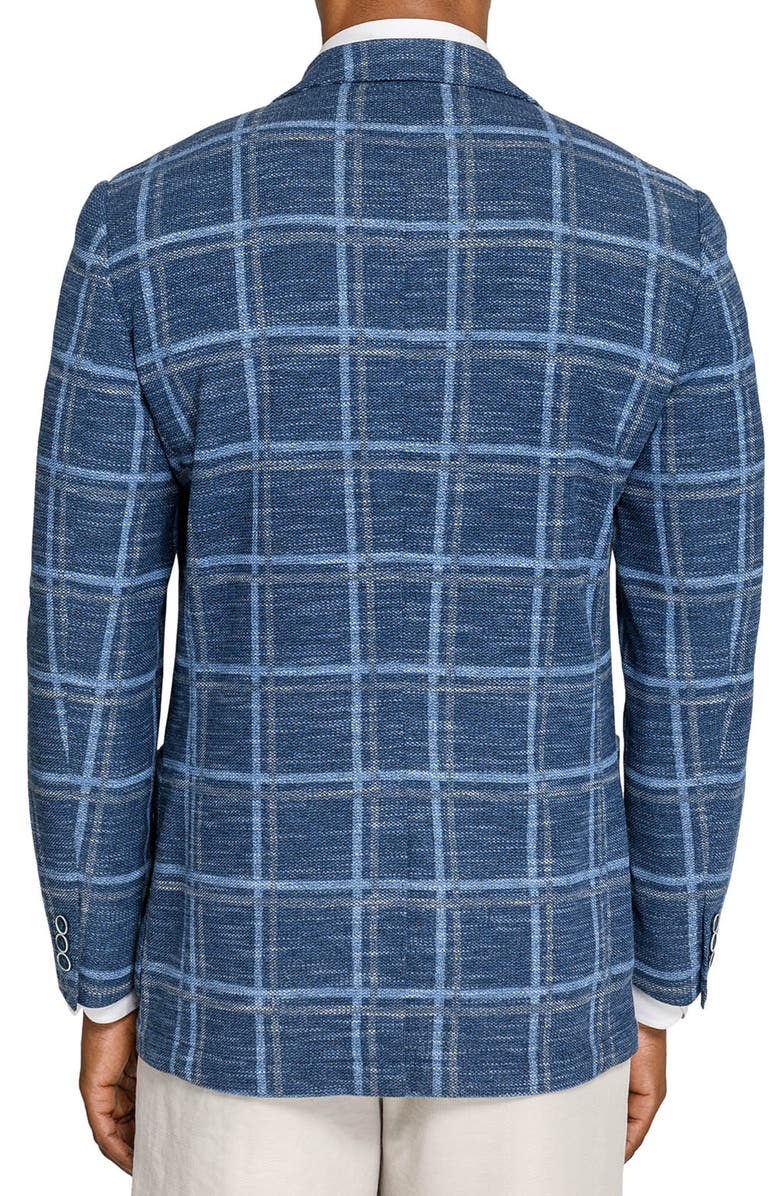 Brooklyn Brigade Macon Windowpane Texture Blazer, Alternate, color, Blue
