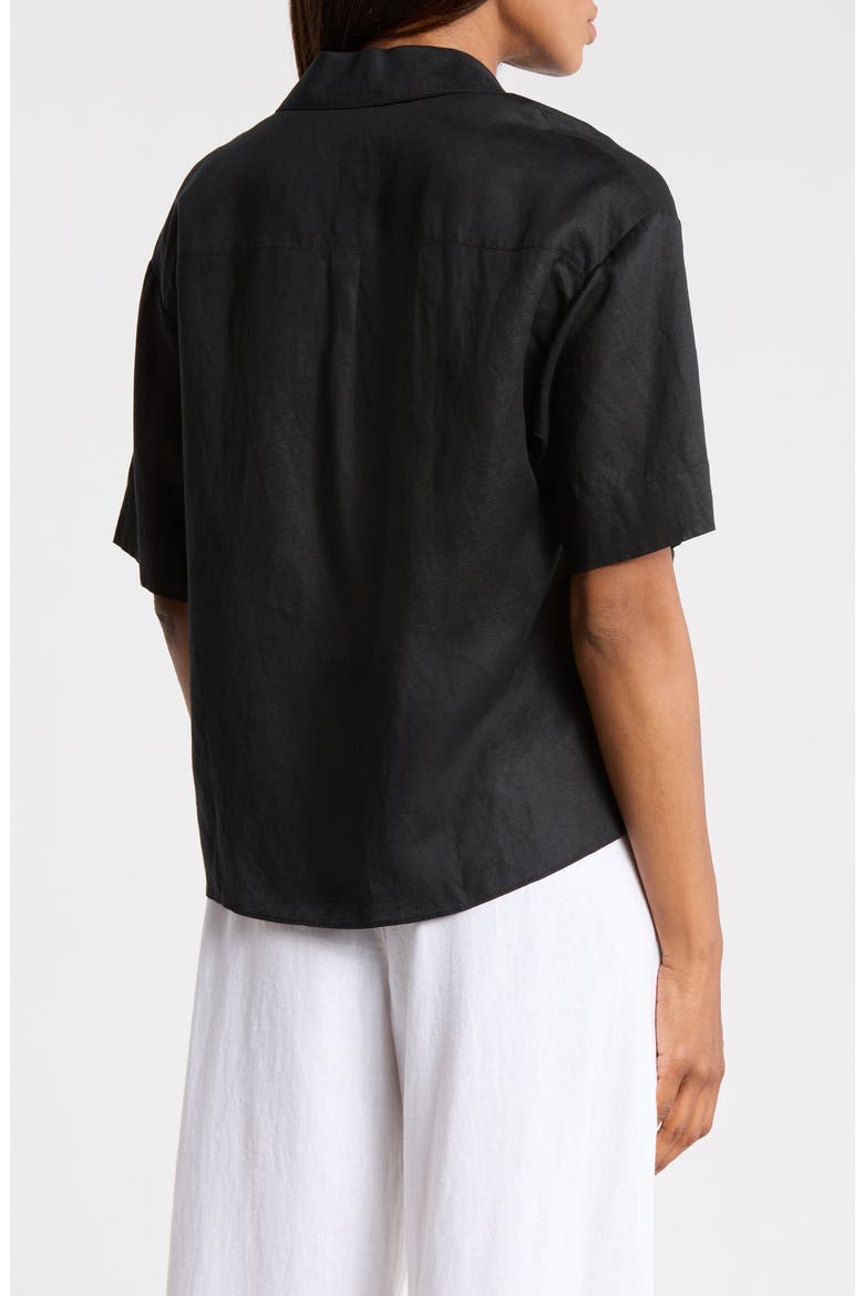 Twist High-Low Top, Alternate, color, BLACK