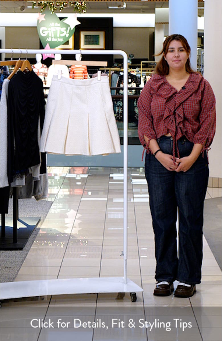 Pleated Miniskirt, sales video thumbnail