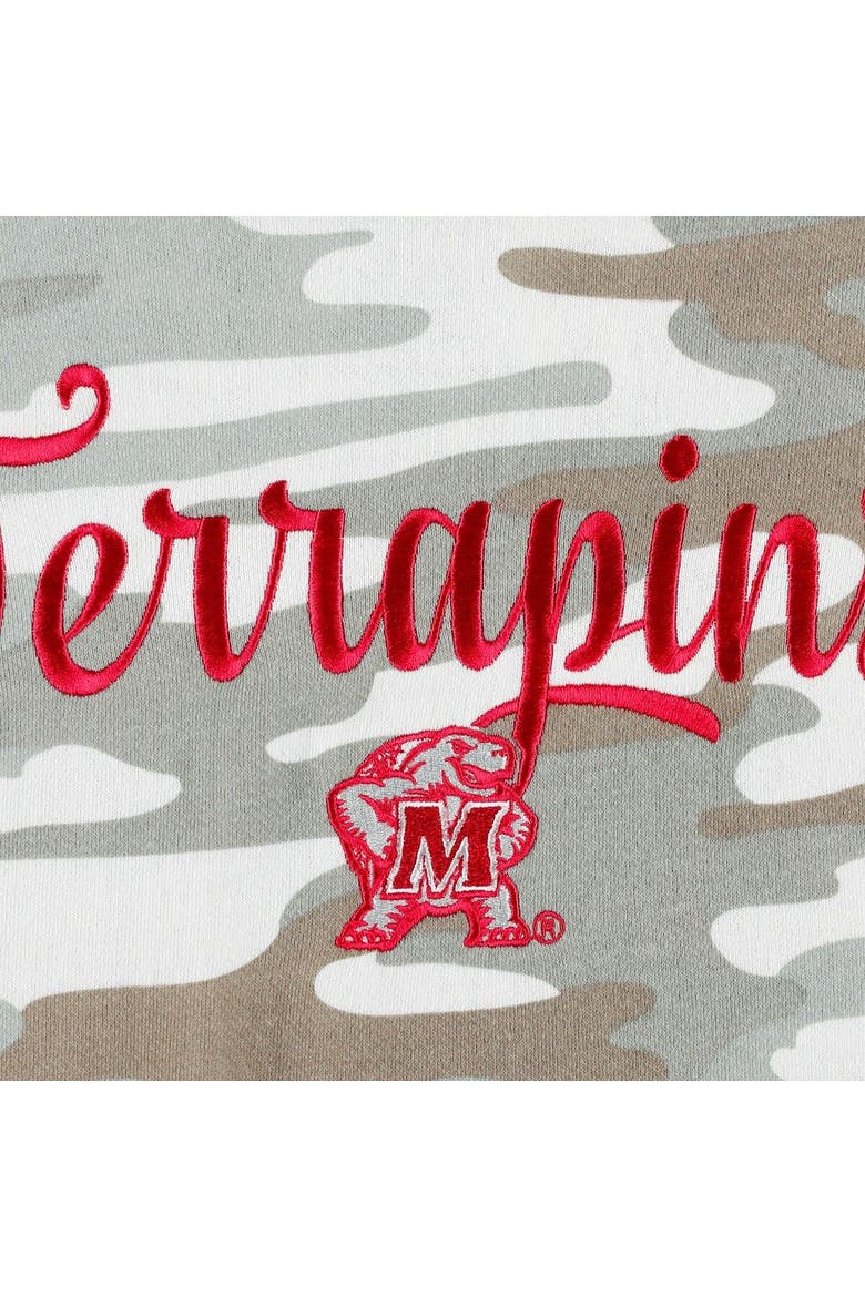 Women's Pressbox Camo Maryland Terrapins San Pablo Pullover Hoodie, Alternate, color, Camo