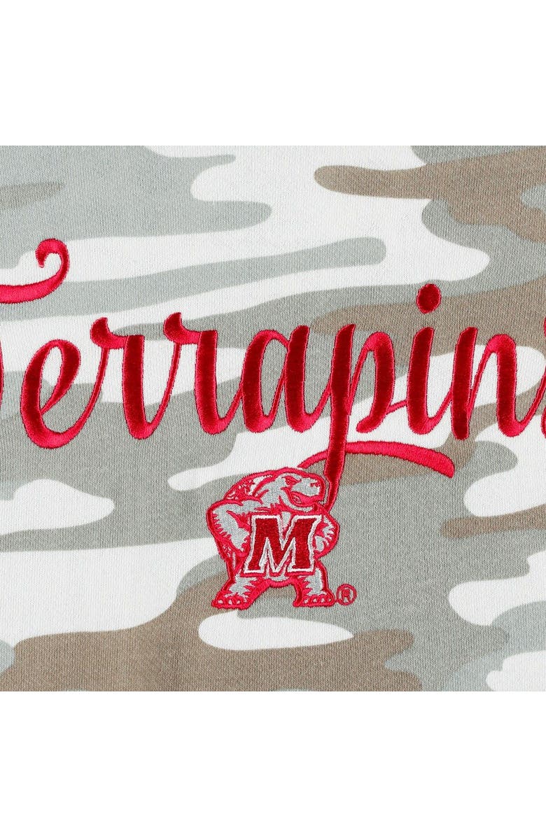 PRESSBOX Women's Pressbox Camo Maryland Terrapins San Pablo Pullover Hoodie, Alternate, color, Camo