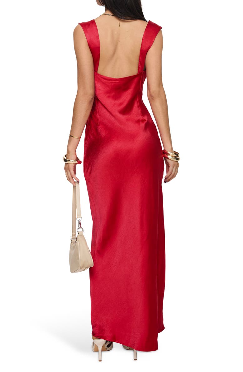 Radioactive Bias Cut Satin Maxi Dress