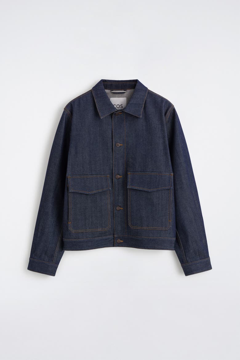 Raw Denim Jacket, Alternate, color, INDIGO