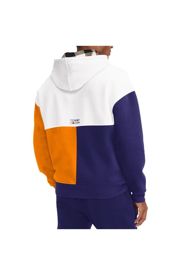Men's Tommy Jeans White/Purple Phoenix Suns Andrew Split Pullover Hoodie, Alternate, color, White
