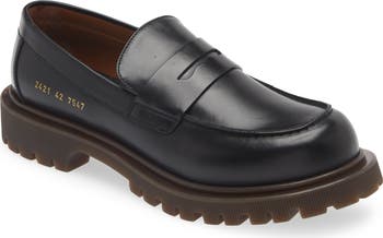 Men’s common project leather penny loafer size 42 made in Italy Leather penny loafers in black - Common Projects | Mytheresa main image 2