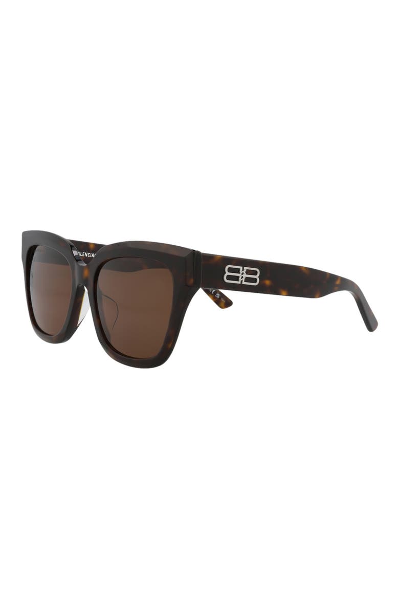 55mm Square Sunglasses, Alternate, color, HAVANA HAVANA BROWN