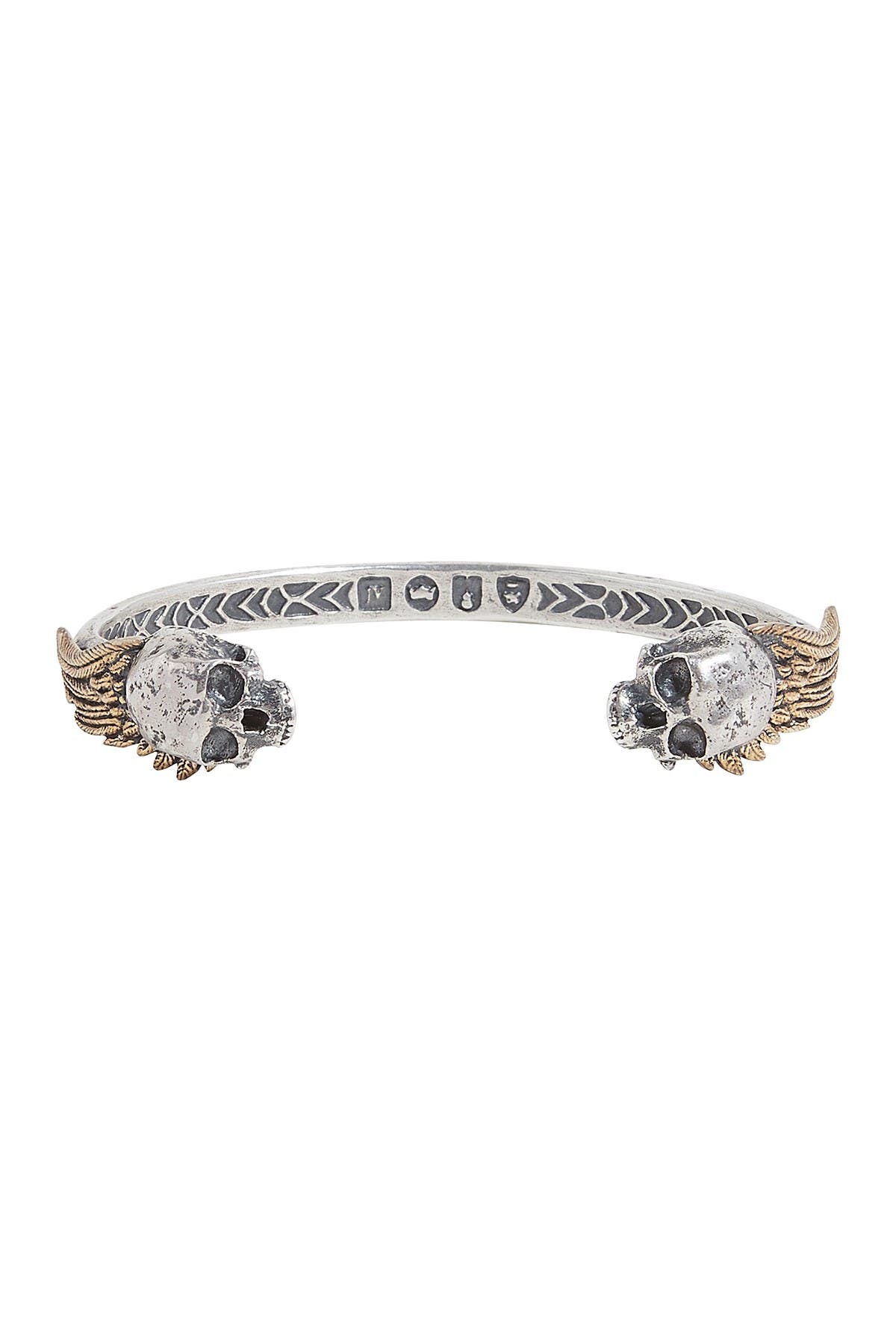 Sterling Silver Brass Winged Skull Cuff (Women) | Nordstromrack