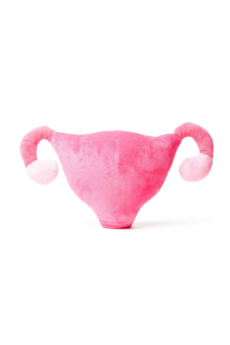 Uterus Plushie Organ, Alternate, color, Bright Pink