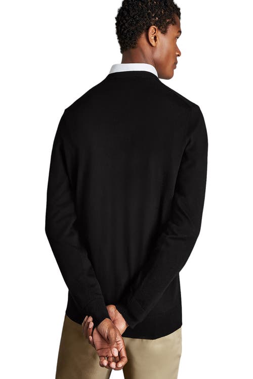CHARLES TYRWHITT CHARLES TYRWHITT PURE MERINO V NECK SWEATER