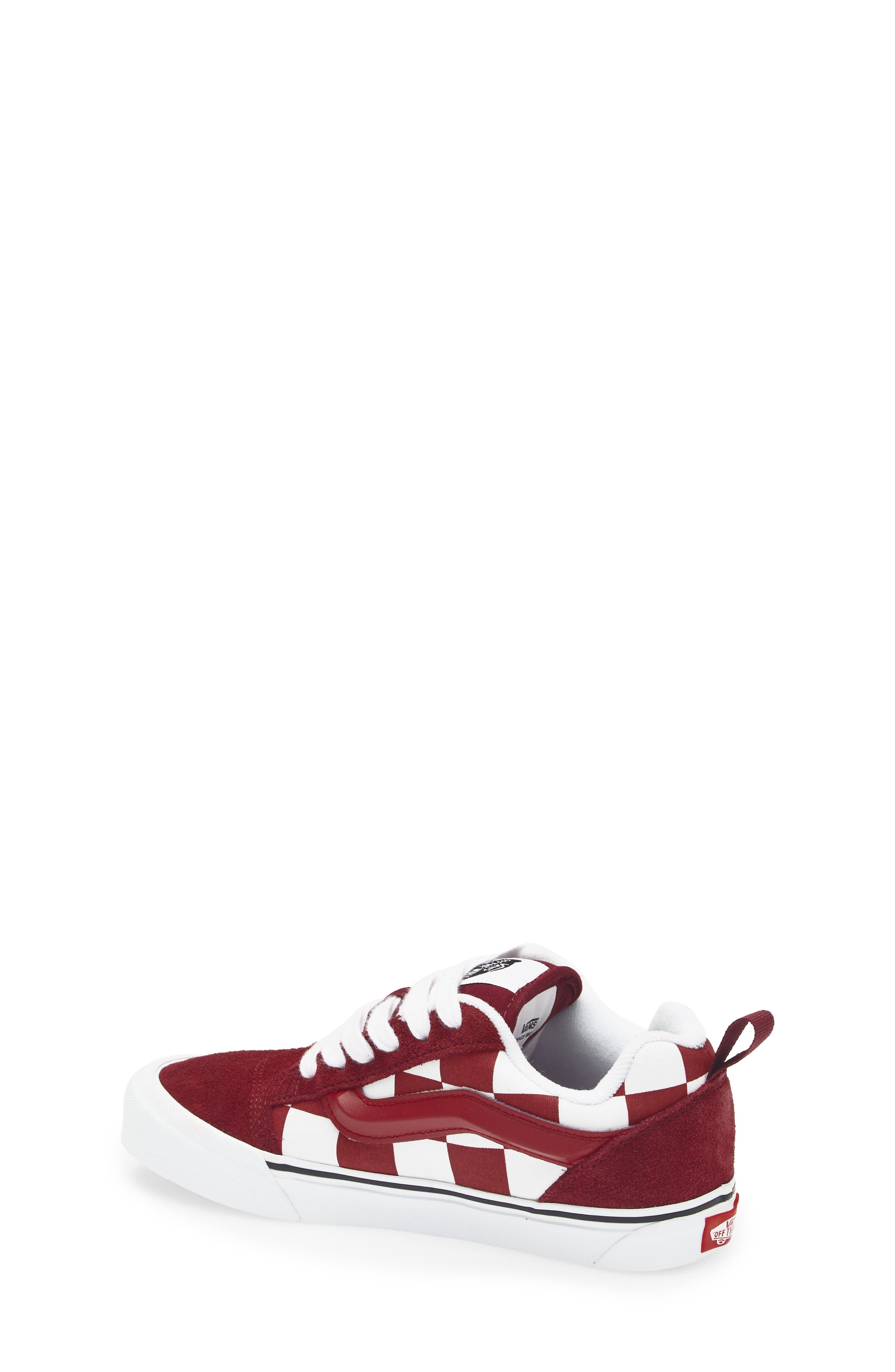 Kids' Knu School Suede Low Top Sneaker, Alternate, color, BORDEAUX