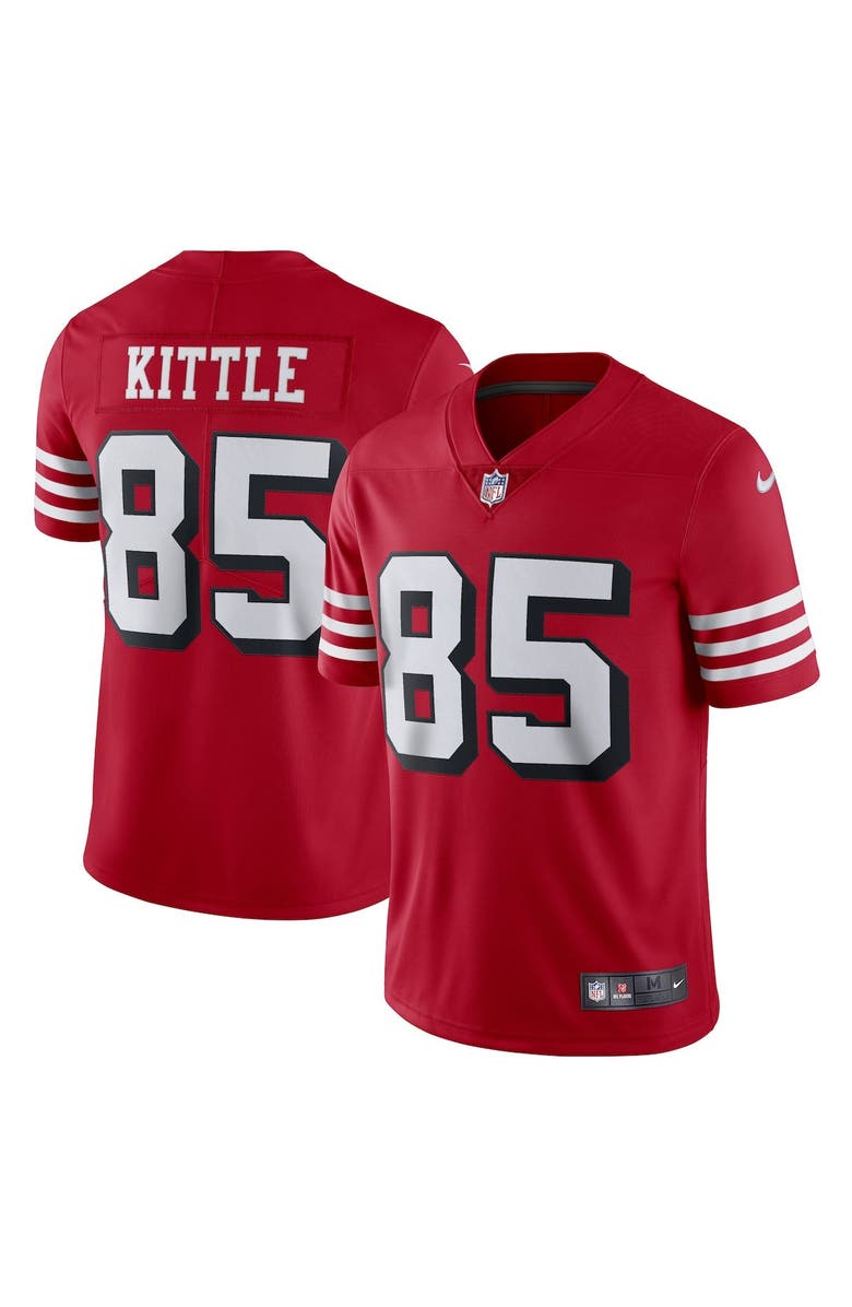 Nike Men's Nike George Kittle Red San Francisco 49ers Alternate Vapor Limited Player Jersey, Main, color, 