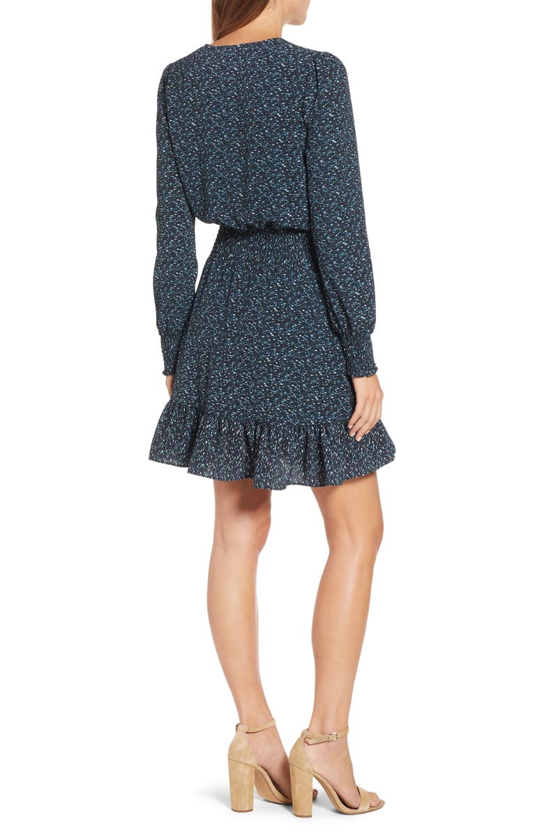 MICHAEL Michael Kors Space Dye Ruffle Dress, Alternate, color,