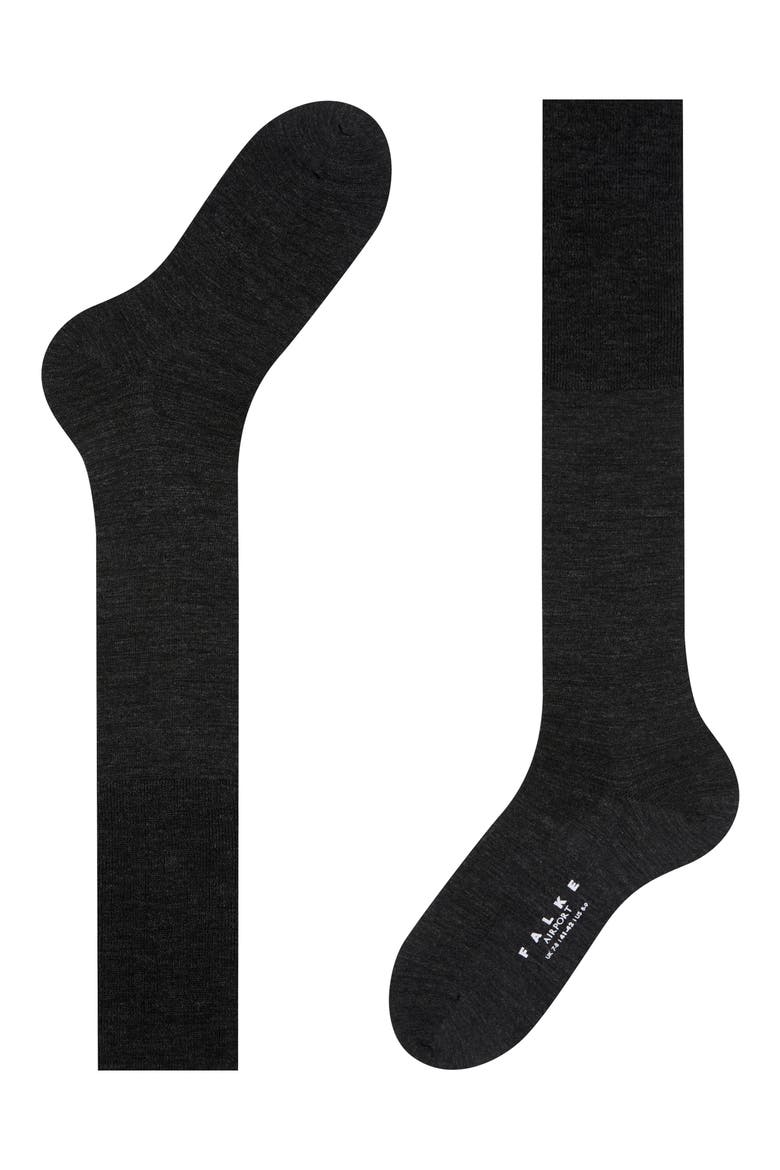 Airport Knee High Socks, Alternate, color, ANTHRACITE