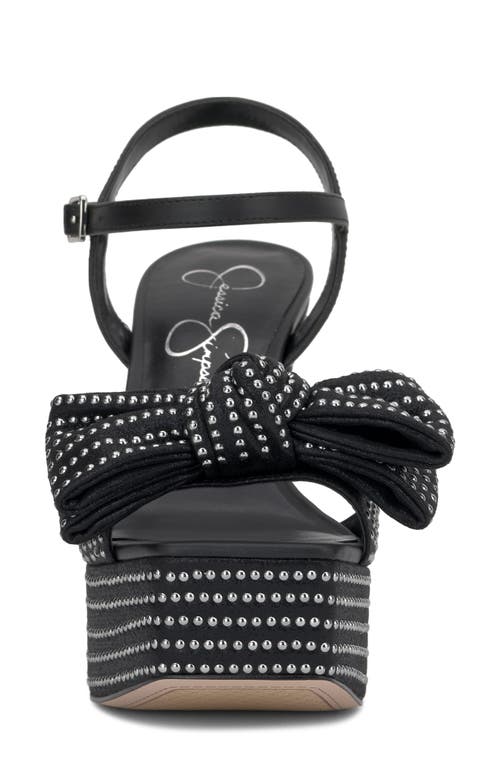 Jessica Simpson Lollien Ankle Strap Platform Sandal In Black