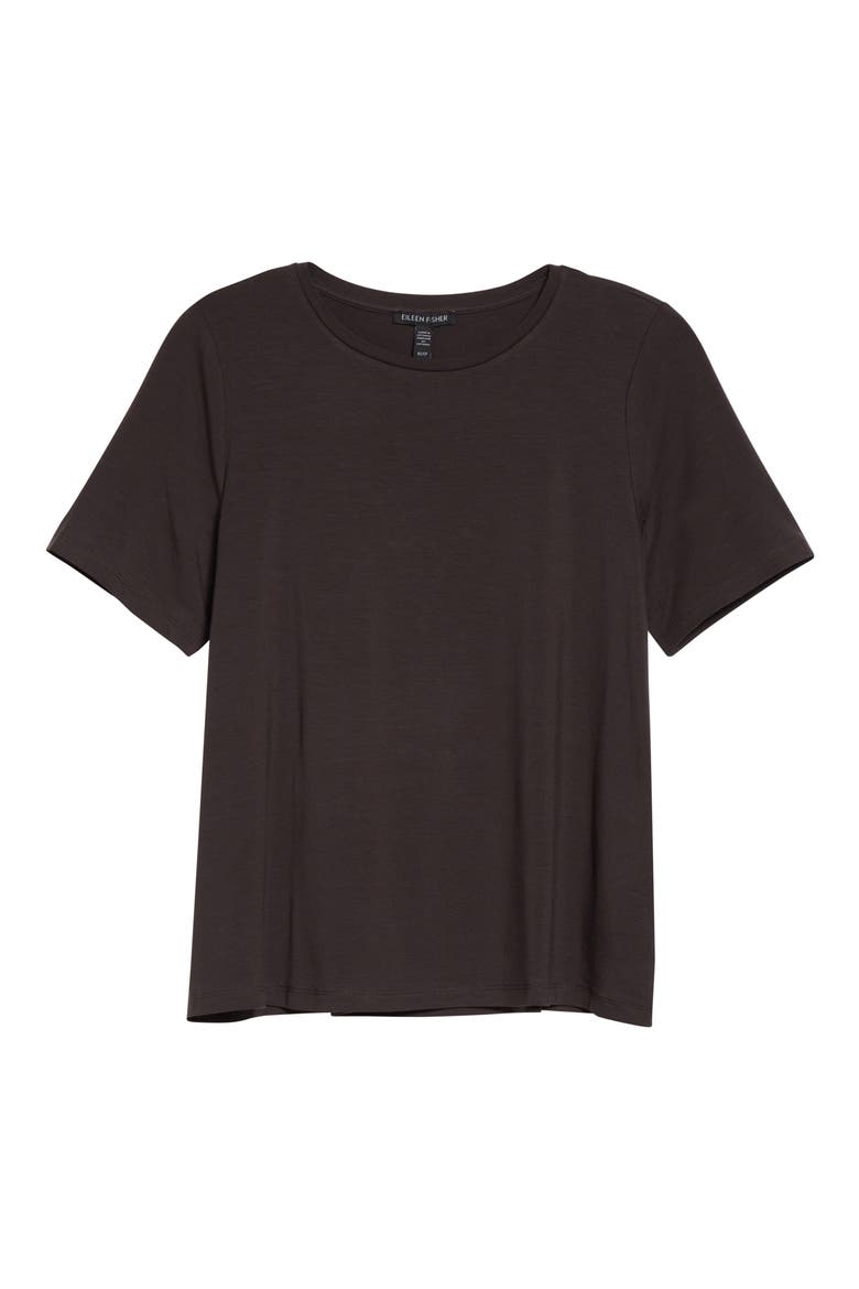 Crewneck T-Shirt, Alternate, color, ESPRESSO