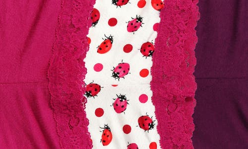 Hanky Panky Dream Jersey Boyshorts 3-pack In Purple/pink/kiss From A Rose