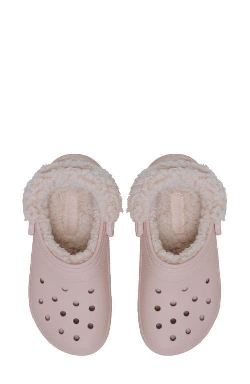 Crocs Classic Fleece Lined Clog In Neutral