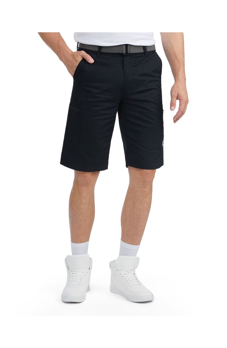 Ecko Unltd. Antipode Color Zip Woven Cargo Short, Main, color, Black