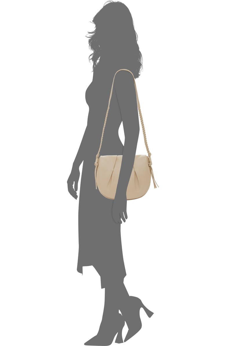 Vince Camuto Espen Leather Saddle Bag, Alternate, color, Light Beige