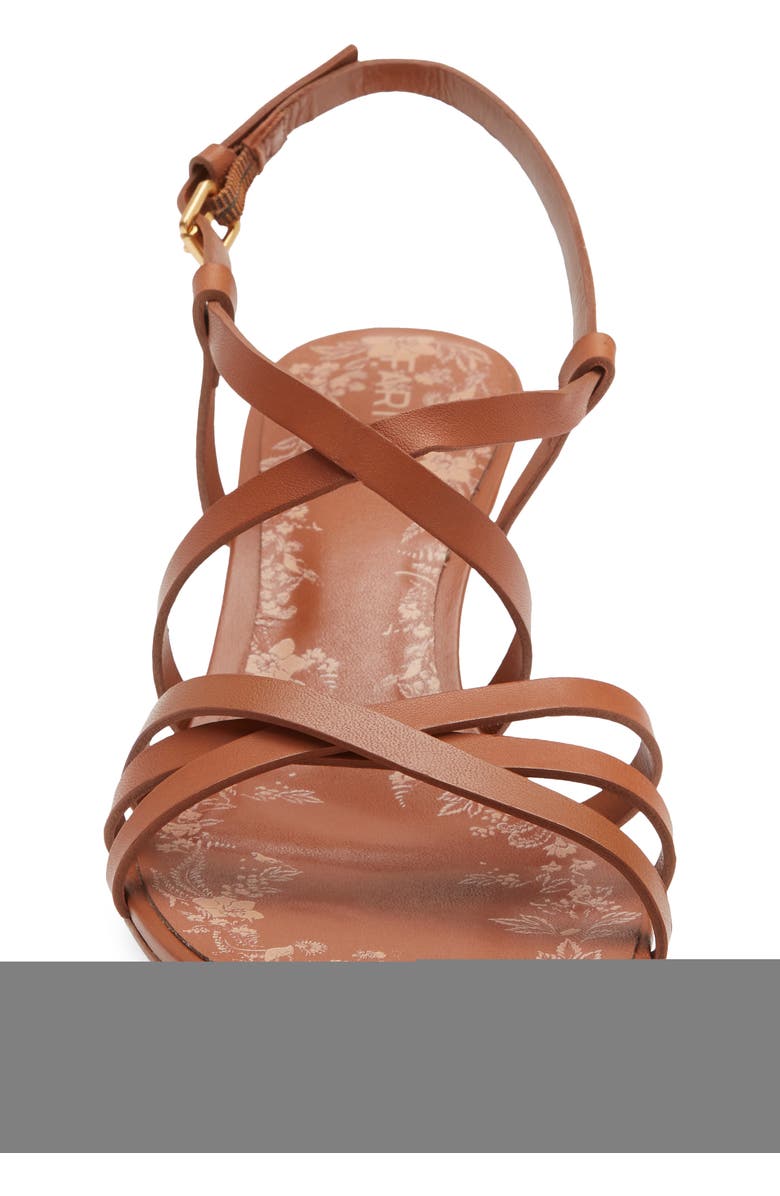 FARM Rio Spring Kitten Heel Leather Sandal, Alternate, color, Cuoio