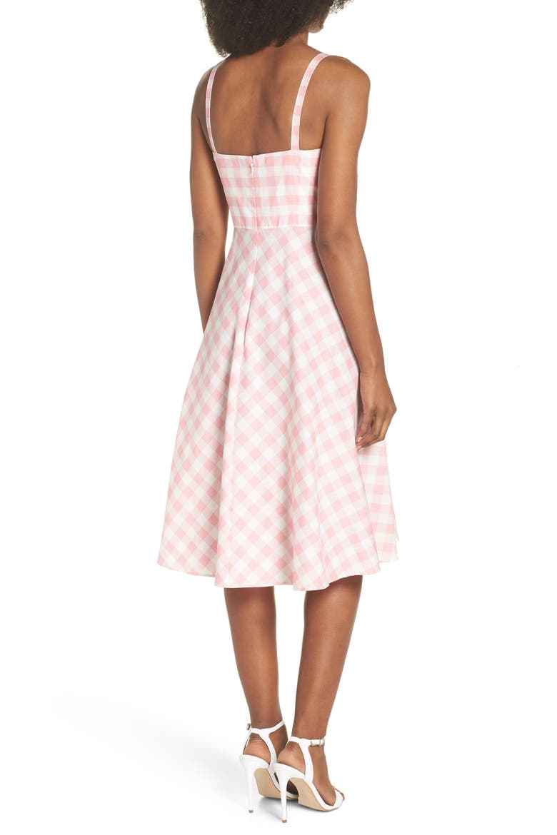 Bow Front Cotton Sundress, Alternate, color, BLUSH
