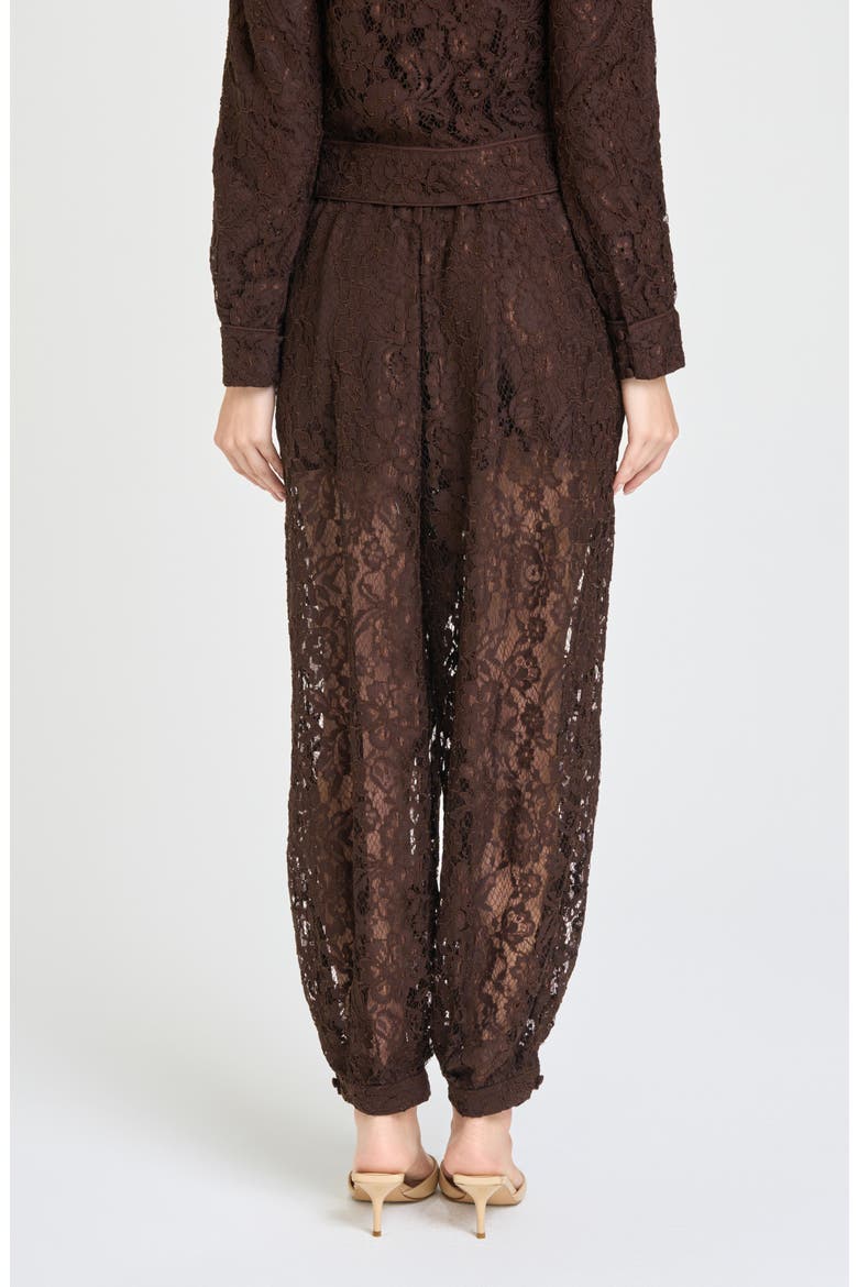 Rebecca Lace Pants, Alternate, color, CHOCOLATE