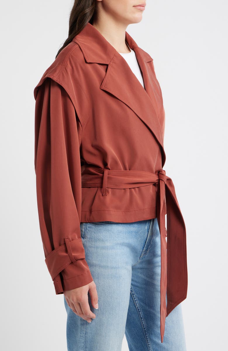BOSS Orange Jophelia Trench Jacket, Alternate, color, Henna