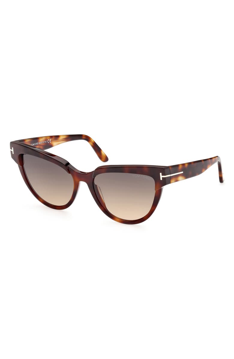 TOM FORD 57mm Cat Eye Sunglasses, Alternate, color, 