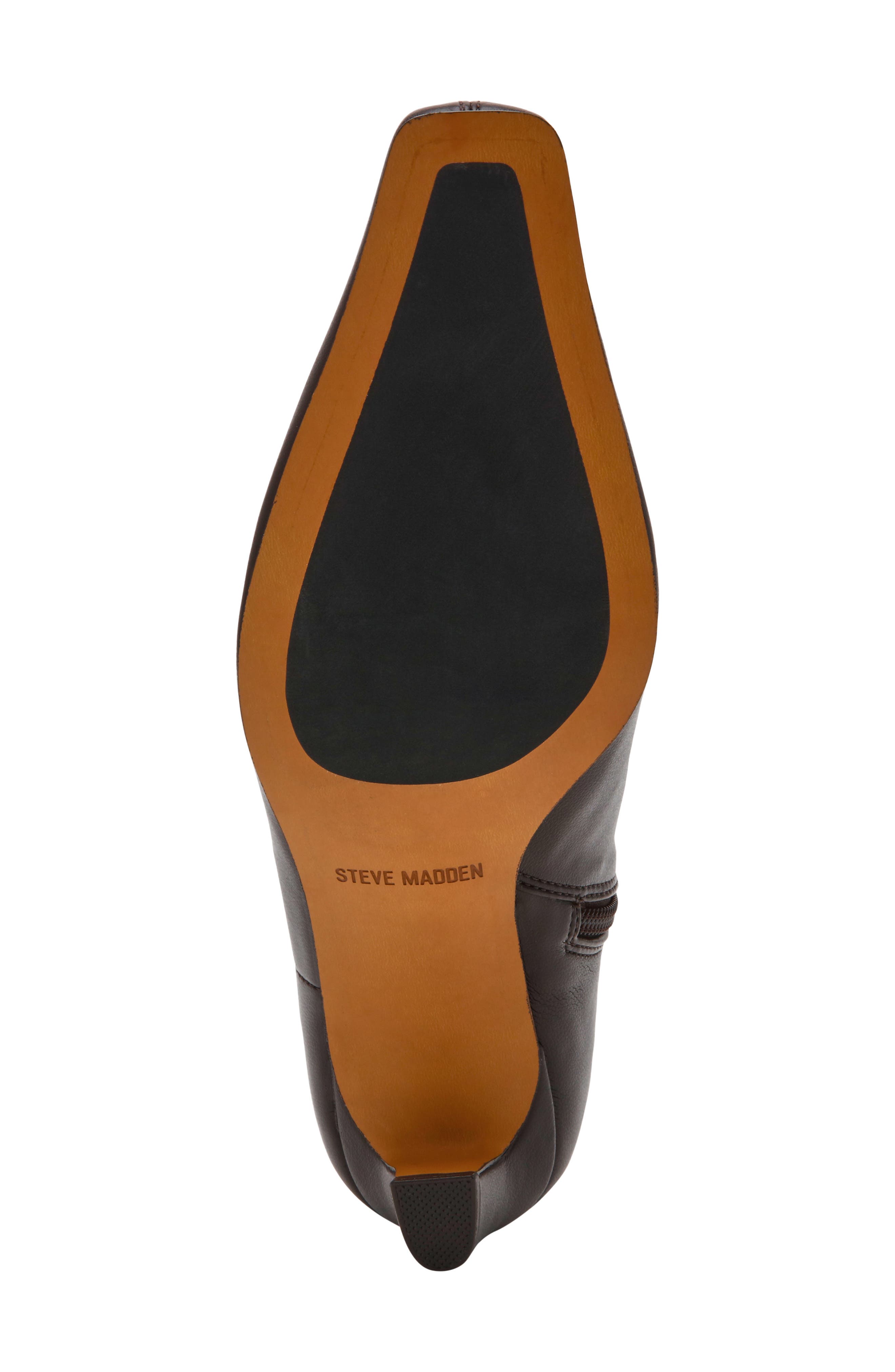 Kimmens Faux Leather Bootie, Alternate, color, BROWN