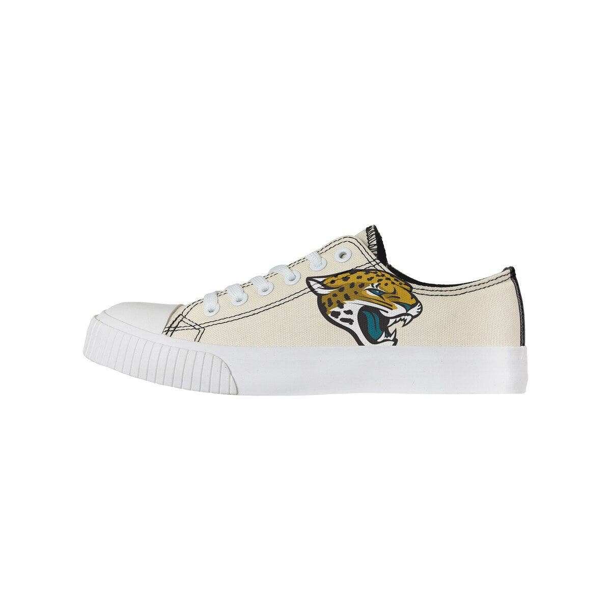 FOCO Women's FOCO Cream Jacksonville Jaguars Low Top Canvas Shoes, Main, color, 