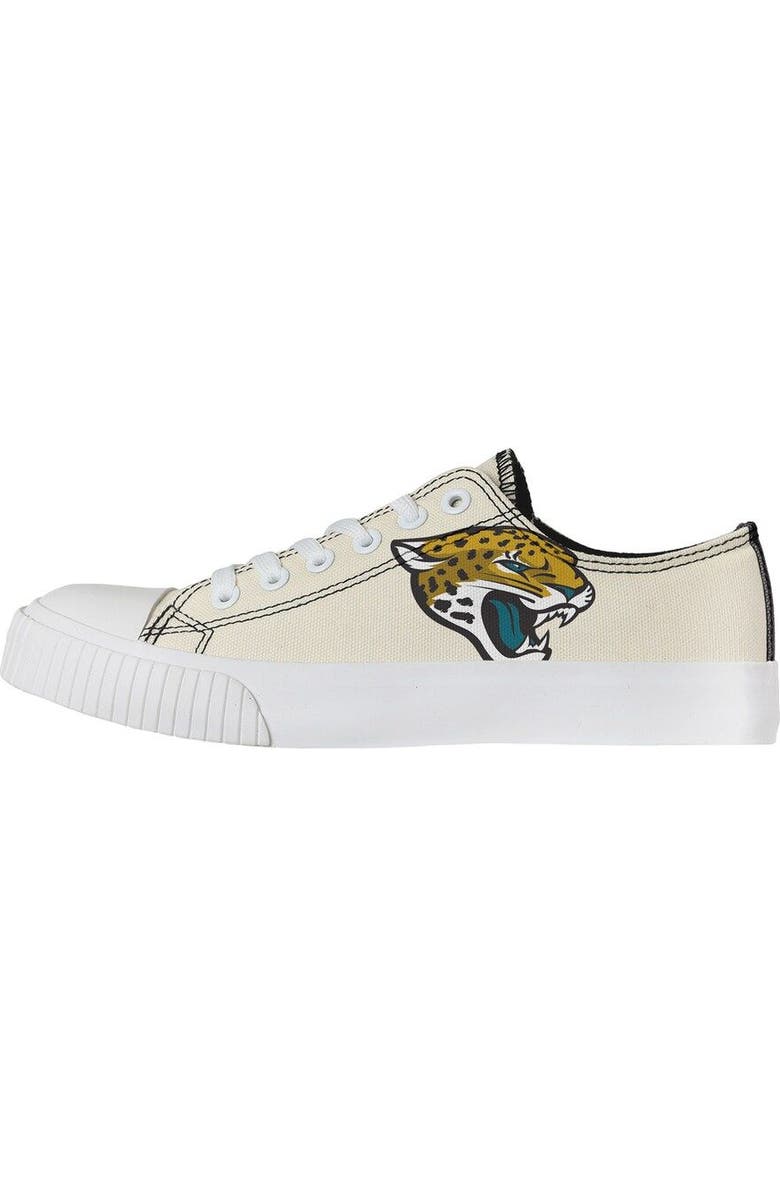 FOCO Women's FOCO Cream Jacksonville Jaguars Low Top Canvas Shoes, Main, color,