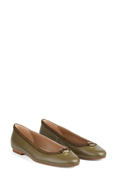 Dollie Round Toe Suede Ballet Flat (Women)